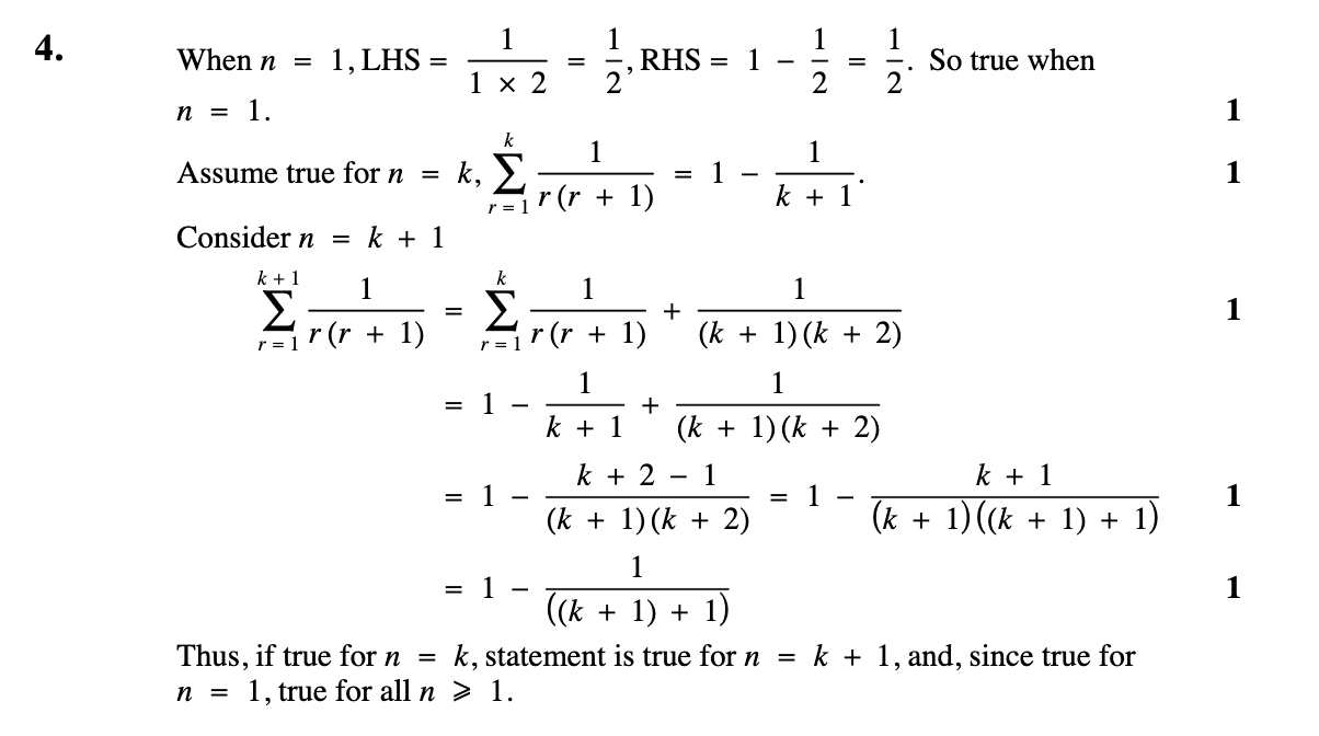 2009 Question 4 Marking Instructions
