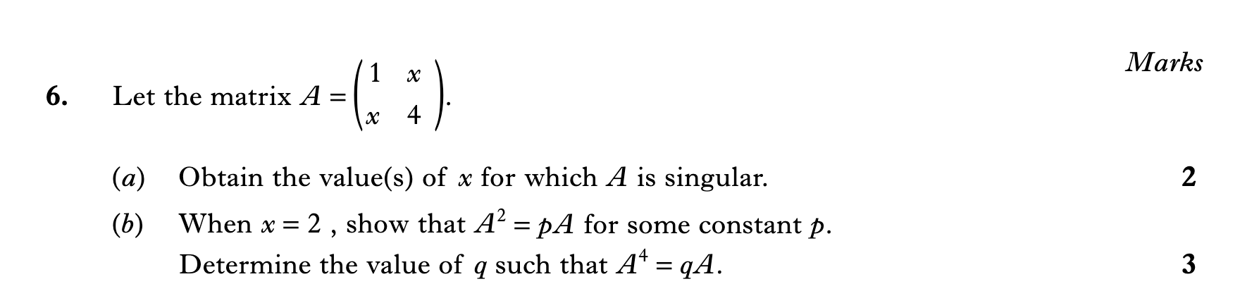 2008 Question 6