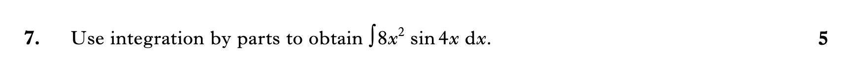 2008 Question 7