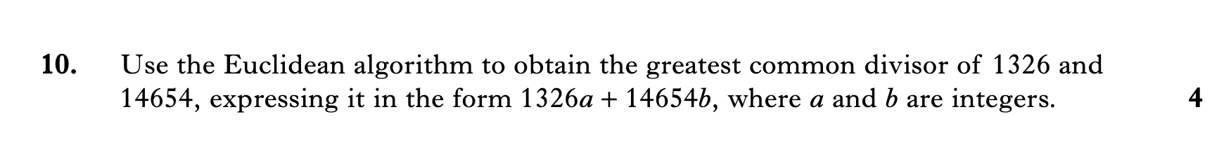 2009 Question 10