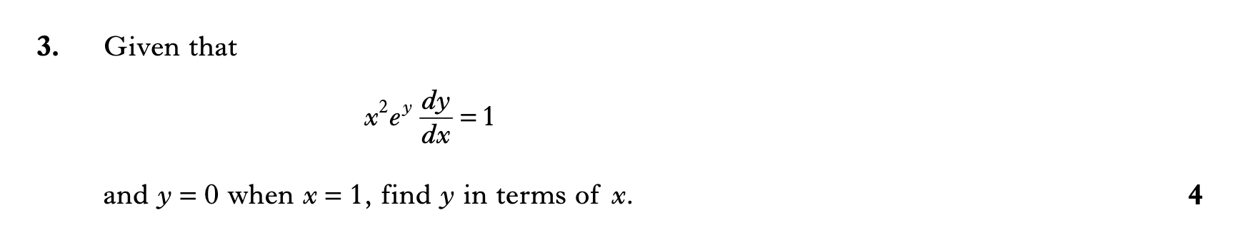 2009 Question 3