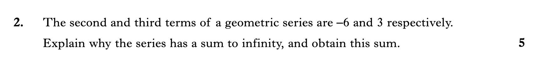 2010 Question 2