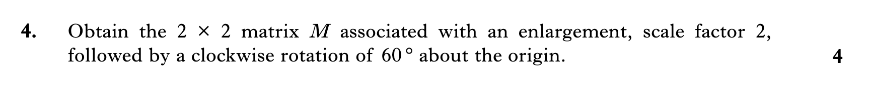 2010 Question 4
