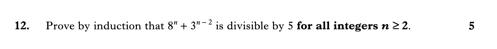 2011 Question 12