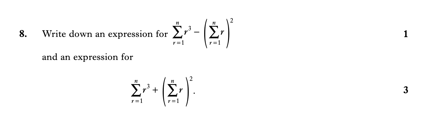 2011 Question 8