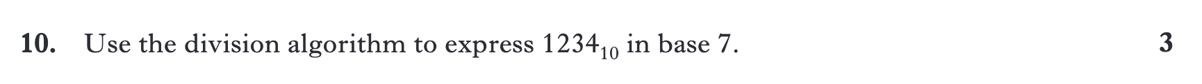 2012 Question 10