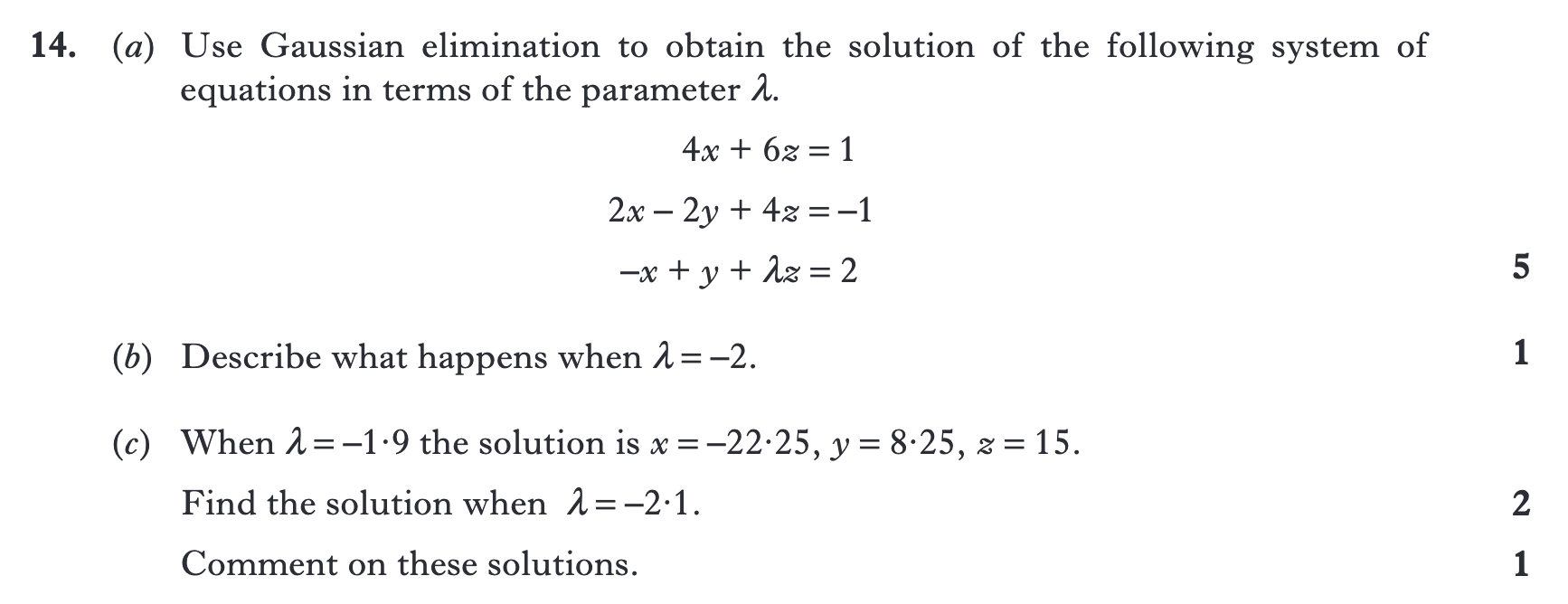 2012 Question 14
