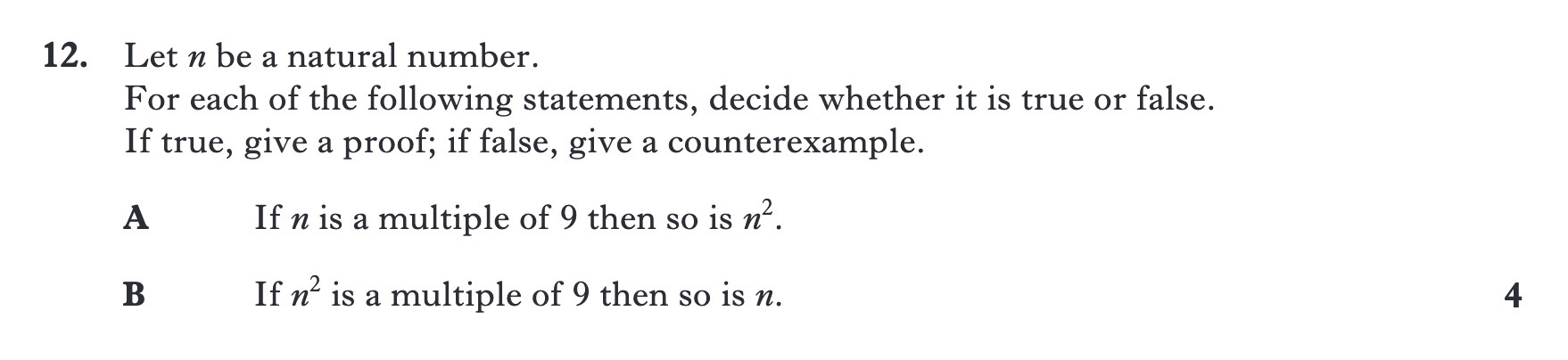 2013 Question 12