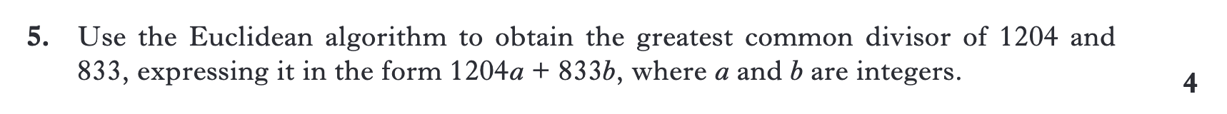 2013 Question 5