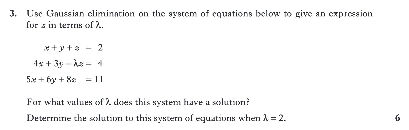 2014 Question 3