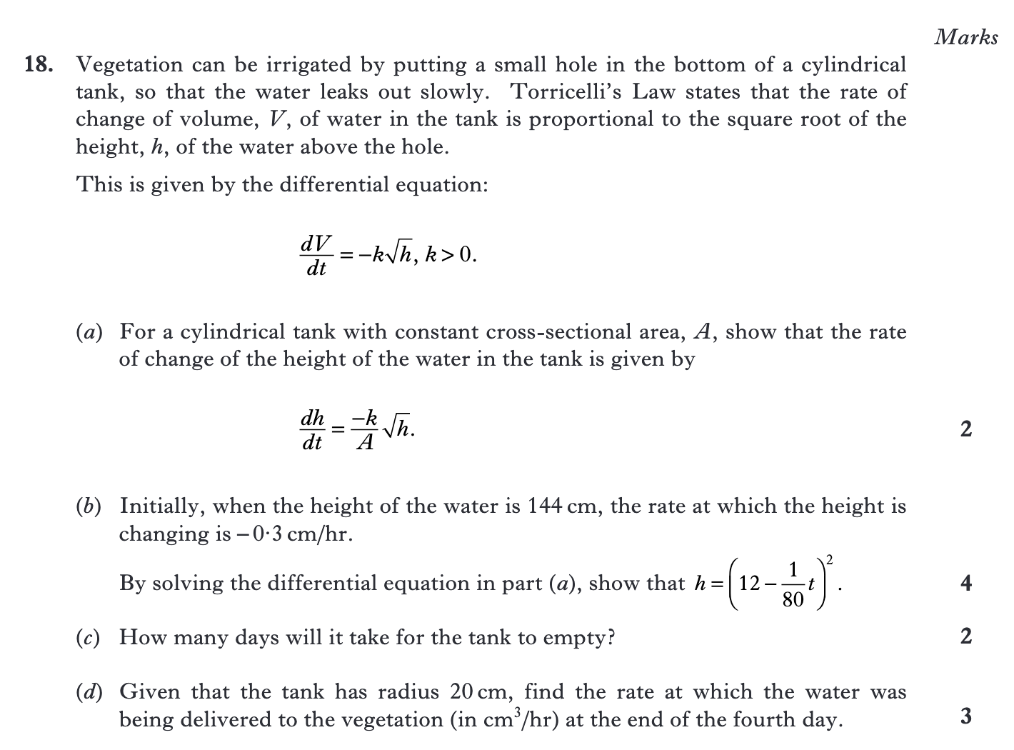 2015 Question 18