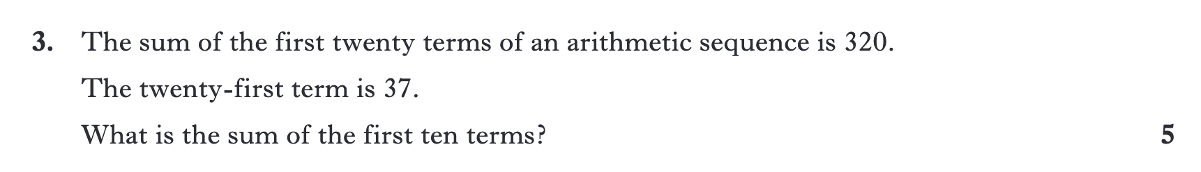 2015 Question 3