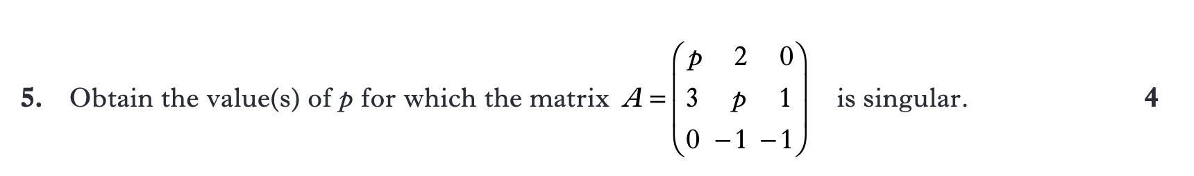 2015 Question 5