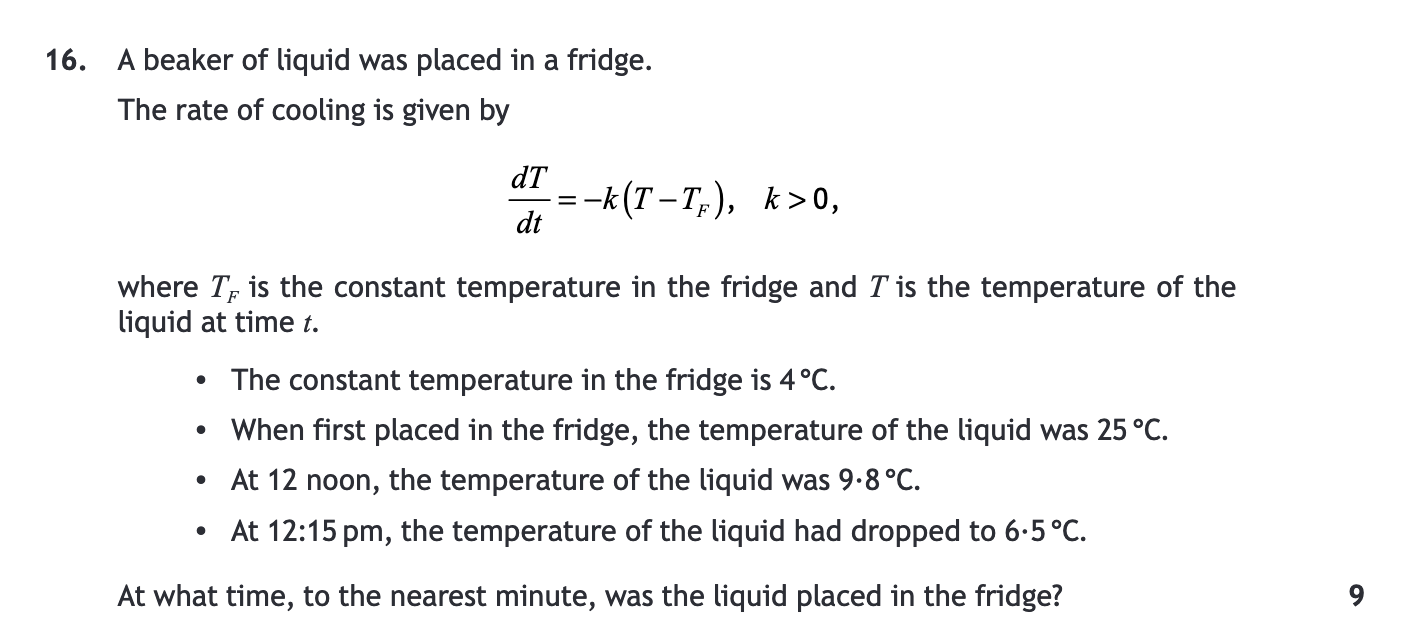 2016 Question 16
