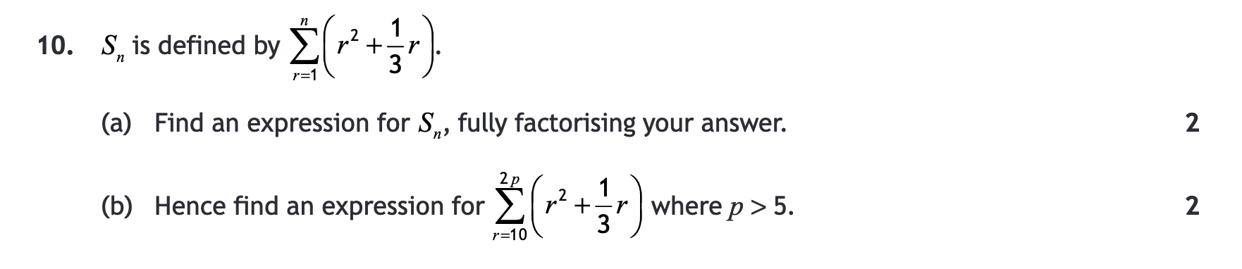2017 Question 10
