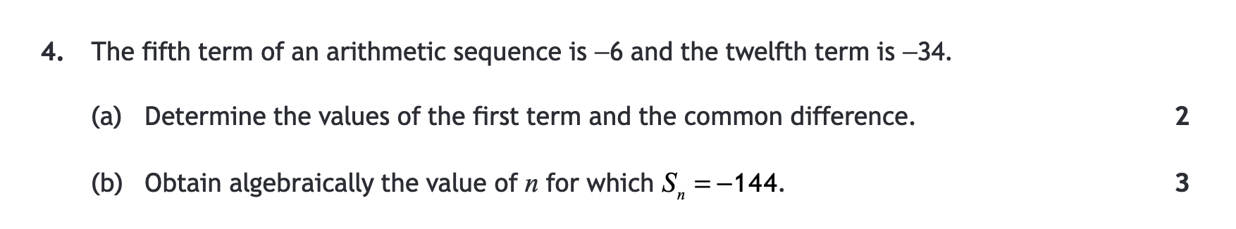 2017 Question 4